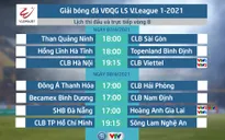 Lịch thi đấu và trực tiếp vòng 8 V.League 2021: Tâm điểm CLB Hà Nội - Viettel, SHB Đà Nẵng - HAGL