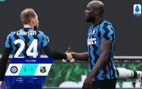 Inter Milan 2-1 Sassuolo: Lukaku lập công, Inter giữ vững ngôi đầu