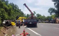 Tai nạn giao thông nghiêm trọng trên đèo Cù Mông, 2 người thiệt mạng