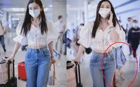 Angelababy cho con trai 4 tuổi chạy nhảy tự do ở sân bay
