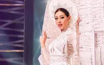 Miss Universe: Khánh Vân với cú xoay ấn tượng ở phần thi trang phục dân tộc