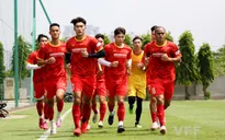 Các tuyển thủ U22 Việt Nam nỗ lực bắt nhịp với giáo án của ban huấn luyện