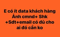 Rao bán dữ liệu cá nhân giá rẻ hơn rau