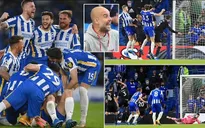 Thi đấu thiếu người, Man City để thua ngược Brighton