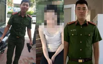 2 chiến sĩ công an lao xuống hồ Tây cứu 1 phụ nữ có dấu hiệu đuối nước