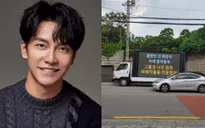 Lee Seung Gi bị fan treo băng rôn tận nhà phản đối hẹn hò Lee Da In