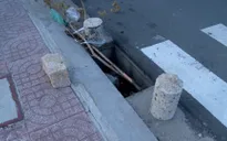 "Giăng bẫy" người đi đường với loạt nắp cống bị trộm nắp
