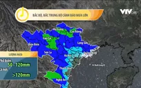 Ảnh hưởng bão số 2, nhiều khu vực ở Bắc Bộ, Trung Bộ có mưa lớn