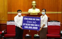 Công đoàn Đài THVN trao tiền ủng hộ Quỹ vaccine phòng, chống COVID-19