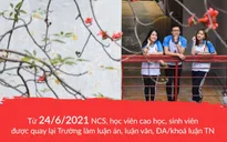 Trường đại học đầu tiên tại Hà Nội cho phép sinh viên trở lại trường
