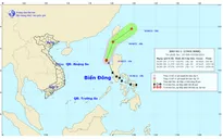 Bão số 1 giật cấp 10 có xu hướng ra ngoài Biển Đông