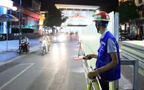 Hà Nội lại rào chắn đường Trần Hưng Đạo để thi công ga ngầm metro