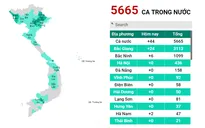 [Interactive] Hơn 5.600 ca mắc COVID-19 trong đợt dịch thứ tư
