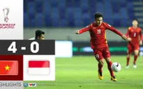 VIDEO Highlights: ĐT Việt Nam 4-0 ĐT Indonesia | Bảng G Vòng loại World Cup 2022 khu vực châu Á