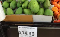 Xoài xanh Việt bán giá gần 300.000 đồng/kg tại Australia