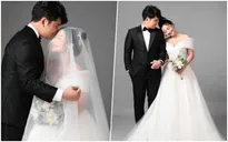 Ảnh cưới tình bể bình của cặp đôi Núi - Hoa trong "Mùa hoa tìm lại"
