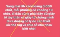 Người tung tin Hà Nội có 3.000 chốt kiểm tra bị phạt 12,5 triệu đồng