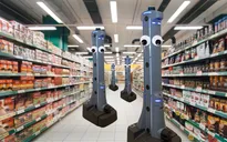 Robot giám sát vệ sinh phòng dịch tại siêu thị
