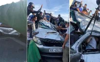 Tai nạn liên hoàn 3 xe ô tô đâm nhau khiến 2 người bị thương