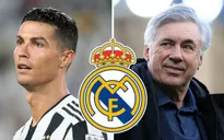 HLV Ancelotti lên tiếng về tin đồn Real Madrid muốn chiêu mộ Ronaldo