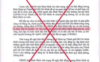 Văn bản "Bình Định tổ chức 50 chuyến xe miễn phí đưa công dân về quê" là giả mạo