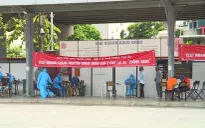 Trưng dụng bến xe thành điểm test nhanh COVID-19 cho lái xe luồng xanh