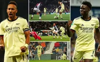 Aubameyang lập hat-trick, Arsenal tạo mưa bàn thắng ở cúp Liên đoàn Anh