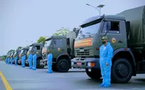 Quân khu 9 chuyển 50 tấn rau, củ thực phẩm tặng nhân dân TP Hồ Chí Minh