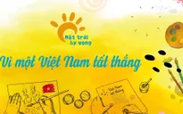Bệnh nhi vẽ tranh, sáng tác văn học "Vì một Việt Nam tất thắng"