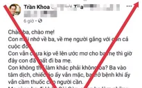 Xử phạt 2 chủ tài khoản facebook chia sẻ tin giả "bác sĩ nhường máy thở của bố mẹ cứu sản phụ"