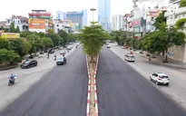 Hà Nội: Đường Liễu Giai - Văn Cao khoác áo mới với 8 làn xe sau khi gỡ bỏ dải phân cách