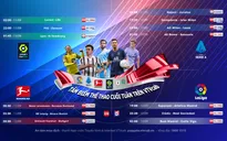 Các ngôi sao châu Âu tụ hội tranh tài trên các kênh VTVcab cuối tuần