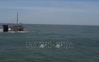 Tàu cá và sà lan gặp sự cố trong bão gần đảo Lý Sơn