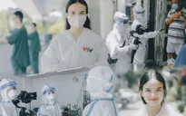 Nữ phóng viên xông pha nơi tuyến đầu chống dịch