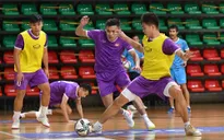 ĐT futsal Việt Nam tập buổi đầu tiên tại Lithuania