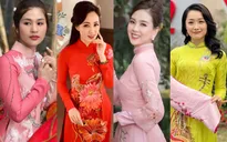 Dàn MC VTV khoe áo dài đón xuân