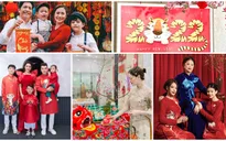 Không khí Tết tràn ngập gia đình sao Việt