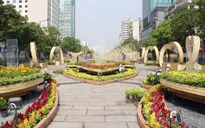 Cận cảnh đường hoa Nguyễn Huệ trước giờ khai mạc