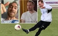 Christian Eriksen trở lại tập luyện