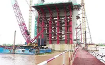 Một công nhân mất tích tại công trình cầu Mỹ Thuận 2