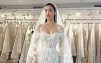 Hoa hậu Đỗ Mỹ Linh thử váy cưới