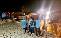 Công an thông tin ban đầu về vụ sạt mỏ titan vùi lấp 4 công nhân ở Bình Thuận