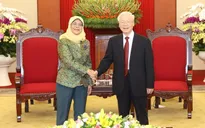 Tổng Bí thư Nguyễn Phú Trọng tiếp Tổng thống Singapore