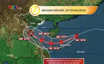 Bão số 6 mạnh cấp 12-13, khả năng suy yếu khi gần bờ