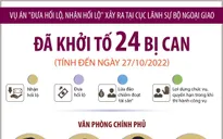 Vụ án xảy ra tại Bộ Ngoại giao, Hà Nội và các tỉnh, thành phố: Đã khởi tố 24 bị can