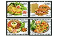 Bánh mì, cơm tấm được giới thiệu trên bộ tem “Ẩm thực Việt Nam”