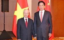 Tổng Bí thư Nguyễn Phú Trọng hội kiến Ủy viên trưởng Nhân đại Trung Quốc Lật Chiến Thư