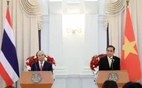 Chủ tịch nước Nguyễn Xuân Phúc và Thủ tướng Thái Lan Prayuth Chan-o-cha đồng chủ trì họp báo