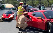 Vụ xe Ferrari gây tai nạn chết người: Tài xế ra đầu thú tại Công an Hà Nội