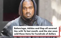 Kanye West bán các thiết kế của Balenciaga, Adidas và Gap với giá "bèo bọt"